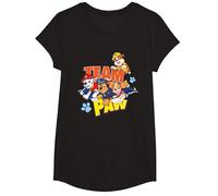 Paw Patrol Team Paw T-Shirt, Mädchen, Schwarz, XS