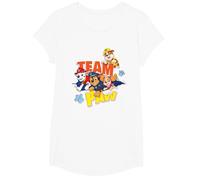 Paw Patrol Team Paw T-Shirt, Mädchen, Weiß, S