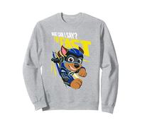 PAW Patrol: The Mighty Movie Chase Flying Sweatshirt, Unisex für Erwachsene, Grau Meliert, XL