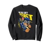 PAW Patrol: The Mighty Movie Chase Flying Sweatshirt, Unisex für Erwachsene, Schwarz, XXL