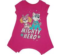 PAW PATROL Tunika langes T-Shirt mit Zuma und Skye Motiv (Pink, 128, Numeric_128)
