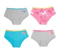 Paw Patrol - Unterhose für Mädchen Kinder Panty Slip Unterwäsche Grau/Blau/Rosa (4er Pack) (as3, Numeric, Numeric_110, Numeric_116, Regular, 110-116)