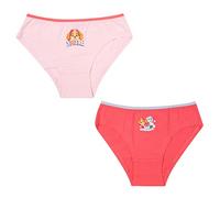 Paw Patrol Unterhose für Mädchen Kinder Panty Slip Unterwäsche Rosa/Pink (2er Pack) (as3, Numeric, Numeric_122, Numeric_128, Regular, 122-128)