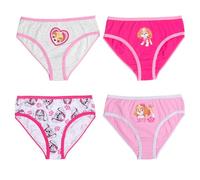 Paw Patrol - Unterhose für Mädchen Kinder Panty Slip Unterwäsche Rosa/Pink (4er Pack) (DE/NL/SE/PL, Numerisch, 122, 128, Regular, Rosa/Pink)