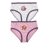 Paw Patrol Unterhose für Mädchen Kinder Panty Slip Unterwäsche Rosa/Weiß (2er Pack) (DE/NL/SE/PL, Numerisch, 122, 128, Regular, Rosa/Weiß)