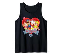 Paw Patrol Valentine's Day Be Happy Heart Group Tank Top