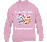 PAW PATROL Weihnachtspullover Skye Everest Mädchen Kinder Pullover Sweatshirt 116 Light Pink