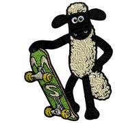 Pawprint Family Shaun Skateboard-Aufnäher zum Aufnähen, offizielles Lizenzprodukt von Shaun das Schaf