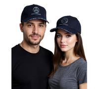 Payable on Death Unisex Metal-Band Trucker-Cap Baseball-Cap mit Logo-Stickerei Baumwoll-Cap Fan-Mütze 2948POD Navy L/XL