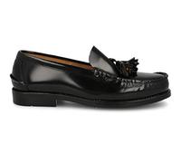 PAYMA - Herren Loafer Mokassin aus Leder Klassischer Herrenschuhe mit Maske und Quasten. Flexibler Gummisohle. Knitterfreies. Farben: Schwartz Quasten. Größe EU 45