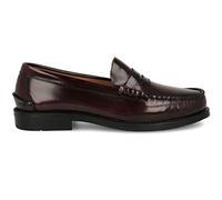 PAYMA - Herren Loafer Mokassin aus Leder Klassischer Herrenschuhe mit Maske und Quasten. Flexibler Gummisohle. Knitterfreies. Farben: Bordeaux Maske. Größe EU 45