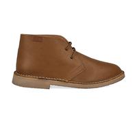 PAYMA - Safari Desert Boot aus GlattLeder für Damen und Herren. Schuhe aus Spanien. Chukka Stiefeletten Schuhe Stiefel Sport und Kleid. Gummisohle. Farbe: Camel Glatt, Größe: EU 40