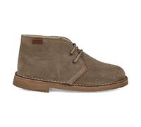 PAYMA - Safari Desert Boot aus WildLeder für Damen und Herren. Schuhe aus Spanien. Chukka Stiefeletten Schuhe Stiefel Sport und Kleid. Fleece Futter. Gummisohle. Farbe: Taupe Futter, Größe: EU 38