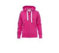 PAYPER Dallas+ Lady Damen Sweatshirt mit Kapuze und durchgehendem Reißverschluss, Fuchsia, XL, fuchsia, 46