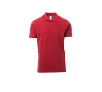 PAYPER Poloshirt ROME - Herren - Baumwolle Piqué - Ton-in-Ton Knöpfe bordeaux 5XL - XXXXXL rot Textil 0011470373040005XL