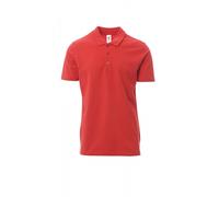 PAYPER Poloshirt ROME - Herren - Baumwolle Piqué - Ton-in-Ton Knöpfe rot M - M rot Textil 001147037303000M