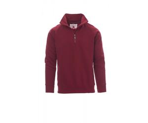 PAYPER Sweatshirt MIAMI+ Herren Troyer / Stehkragensweatshirt mit kurzem Reißverschluss bordeaux M - M rot 000001000104000M