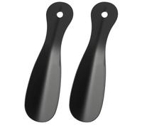 PaYuanRaoTi 2PCS Schuhlöffel Klein, 19cm, Kleiner Schuhanzieher Kurz, Kompakter Reise Schuhlöffel, Schuhanzieher Klein aus Metall für Komfort, Handlich und Langlebig