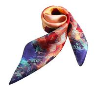 PB-SOAR Damen Seidentuch Seidenschal Bandana Halstuch Nickituch aus 100% Seide 52 x 52cm (Muster 6)