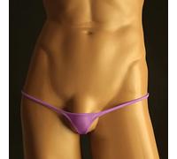 PBHYDK Lila Herren G-String Unterwäsche Slip Low-Rise Bikini Siehe Höschen Tanga Höschen Tangas Dessous Bademode Shorts Dreieckshöschen