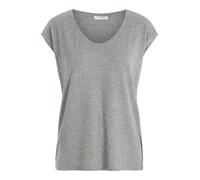 Pieces Frauen T-Shirt pcBillo Lurex Stripes in grau Pieces