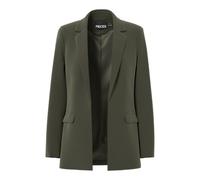 Pieces Loose Fit Longblazer mit Abnähern Modell 'BOZZY' in Oliv, Größe S