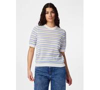 PIECES - PCDIANA SS O-NECK STRIPE KNIT PWP BC Cloud Dancer - Gr. - L