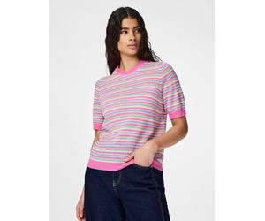 PCDIANA SS O-NECK STRIPE KNIT PWP M
