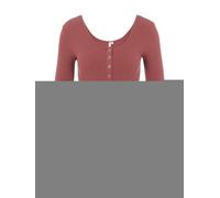 Pieces Langarmshirt PCKITTE LS TOP NOOS BC – 95% Baumwolle/5% Elasthan, Slim Fit – Damen S, beige