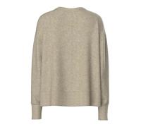 PCMALOU LS O-NECK CUTLINE KNIT NOOS L
