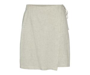 PCPIA LINEN MIX MW WRAP SKIRT WVN N XS
