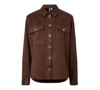 PIECES - PCRAKEL BRUSHED SHACKET Chicory Coffee - Gr. - S