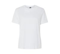 Pieces Rundhalsshirt PCRIA SS Solid Tee Noos BC Damen Hellweiß 100% Baumwolle Gr. M Normaler Schnitt