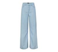 PIECES - PCSMIDI MW WIDE DENIM JEANS Light Blue Denim - Gr. - 29/32