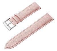 PctkeLsend 16/18/20/22 mm Herren- und Damen-Uhrenarmband aus echtem Leder, passend for die meisten Uhren mit flacher Öffnung(Pink 1,22mm)