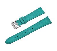 PctkeLsend 18/19/20/22 mm Vintage-Uhrenarmband aus weichem Wildleder mit Schnellverschluss for Damen und Herren, passend for die meisten Uhren mit flacher Öffnung.(Cyan,22mm)