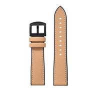 PctkeLsend 18/20/22/24 mm weiches Hybrid-Fluorkautschuk-Schnellverschluss-Uhrenarmband, passend for die meisten wasserdichten Uhren(Khaki Black 2,24mm)