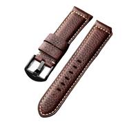 PctkeLsend 20/22/24/26 mm handgefertigtes Rindsleder-Uhrenarmband, passend for PAM111(B Brack buckle,20mm)