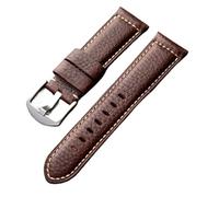PctkeLsend 20/22/24/26 mm handgefertigtes Rindsleder-Uhrenarmband, passend for PAM111(B silver buckle,20mm)