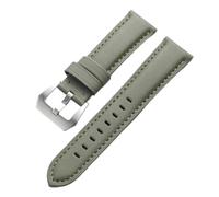 PctkeLsend 20/22/24/26 mm Herren-Uhrenarmband aus Nylon-Canvas, passend for Omega/Blancpain/Panerai(Green,24mm)