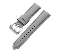 PctkeLsend 20/22/24/26 mm Herren-Uhrenarmband aus Nylon-Canvas, passend for Omega/Blancpain/Panerai(Grey,24mm)
