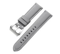 PctkeLsend 20/22/24/26 mm Herren-Uhrenarmband aus Nylon-Canvas, passend for Omega/Blancpain/Panerai(Grey white,26mm)