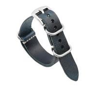PctkeLsend 20/22 mm langes Lederarmband(Dark blue - SL,22mm)