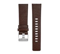 PctkeLsend 22/24/26/28/30/32 mm Herren-Uhrenarmband aus echtem Leder, passend for Diesel DZ7312/DZ7314(Brown,26mm)