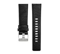 PctkeLsend 22/24/26/28/30/32 mm Herren-Uhrenarmband aus echtem Leder, passend for Diesel DZ7312/DZ7314(Black,24mm)