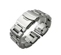 PctkeLsend 22/24/26 mm massives, verdicktes Uhrenarmband aus 316L Edelstahl, passend for Panerai/Breitling(Silver,22mm)
