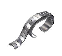 PctkeLsend Uhrenarmband aus Wolframstahl mit Butterfly-Schnalle und Kerbe, passend for RADO 6020(Silver,14.5-7mm)