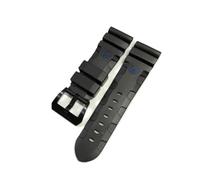 PctkeLsend Uhrenarmband passend for Panerai SUBMERSIBLE PAM 441 359 Weiches Silikonkautschuk 24 mm 26 mm Herrenuhrenarmband Uhrenzubehör Uhrenarmband(Black-Black Buckle2,26mm)