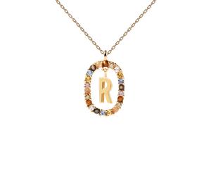 PD PAOLA - BUCHSTABE "R" CIRCLE - Halskette - gold