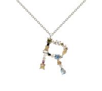 PDPAOLO Buchstaben Damen Halskette - Silber / R